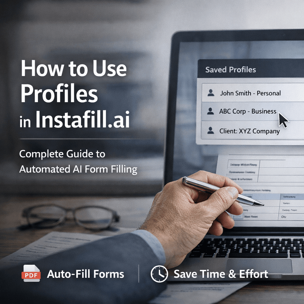 How to use Profiles in Instafill.ai: Your complete guide to automated AI form filling