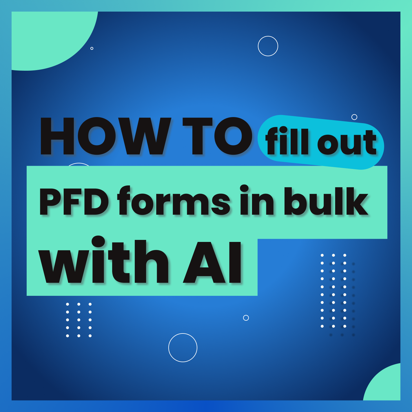 How to Bulk Fill PDF Forms Automatically Using an AI Form Filler