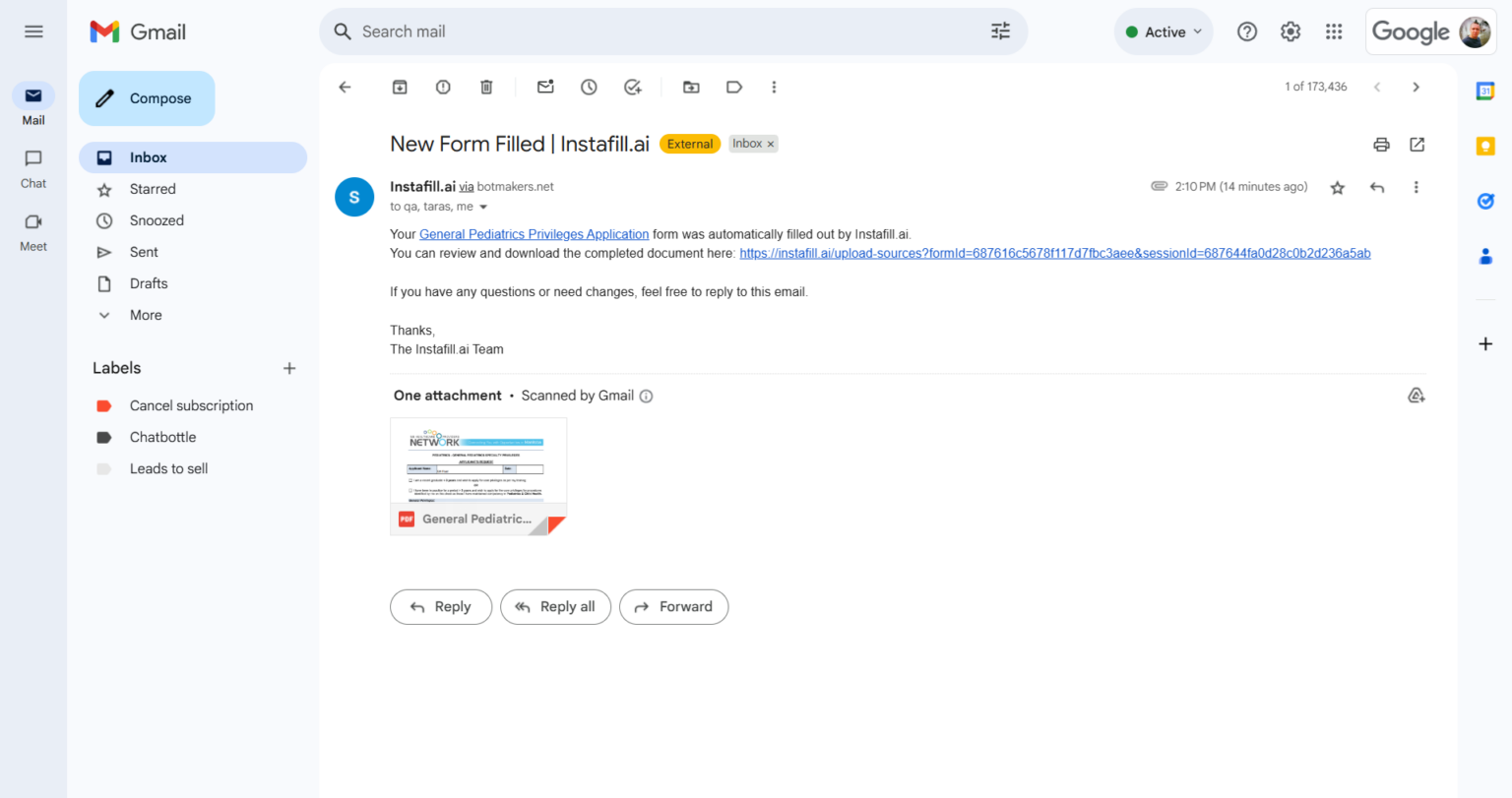 Instafill.ai Introduces Email Handler: Automated Form Filling From Email