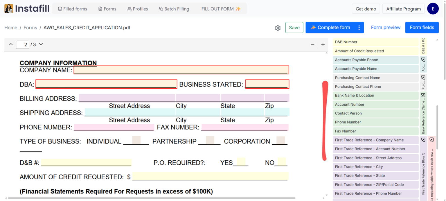 Introducing Instafill.ai’s Field editor – Power tool for advanced users