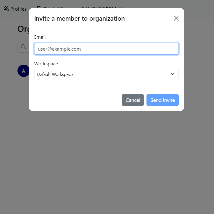 How to add team members in Instafill.ai