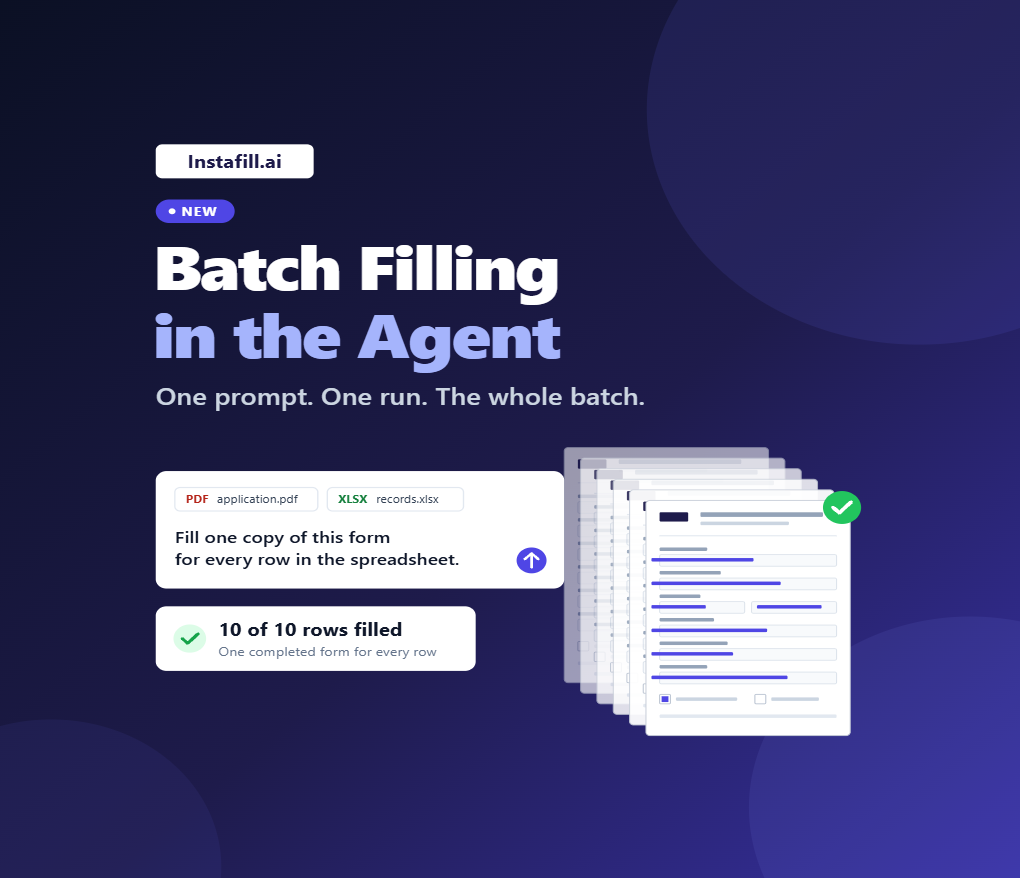 We added Batch Filling to the Agent